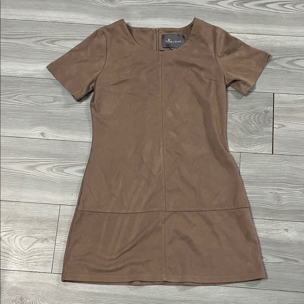 Paper Crane Brown Mini Dress